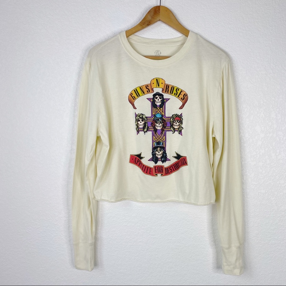 Treasure & Bond Guns N Roses Graphic Cropped Tee